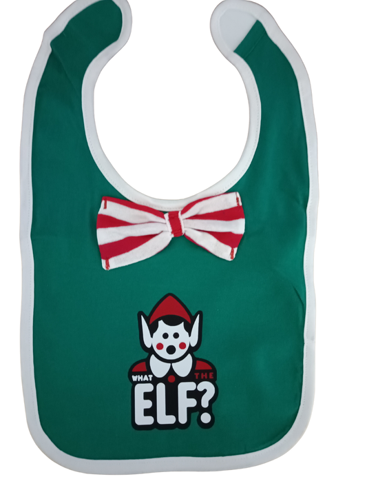 Holiday Bow Tie Bib
